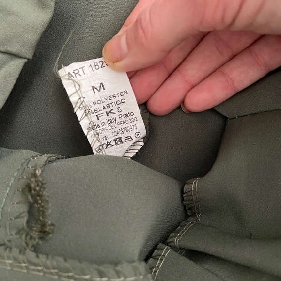 Made in Italy | Olive Green Dress Pants - Picture 7 of 11